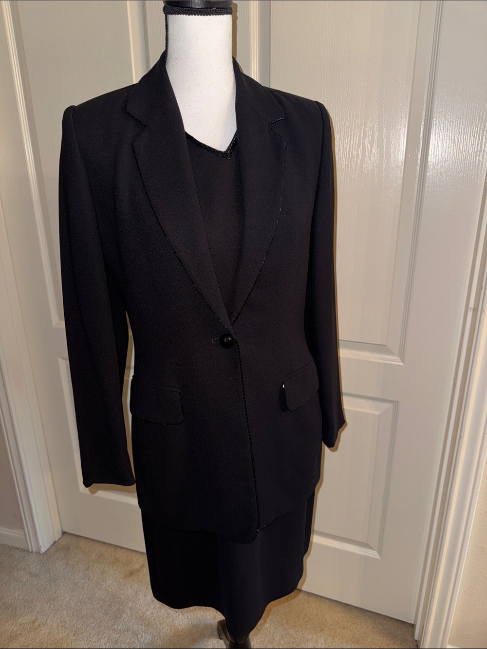 Black 2 Piece Dress w/ Jacket - Size 4-6